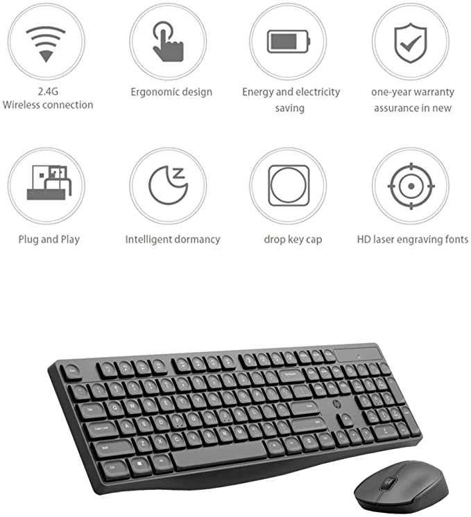HP Combo CS10 WIRELESS KEYBOARD & MOUSE - Bộ phím chuột không dây chuyên văn phòng