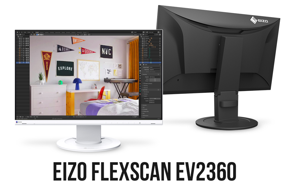Màn hình full viền EIZO FLEXSCAN 23 Inch EV2360 chuyên đồ họa
